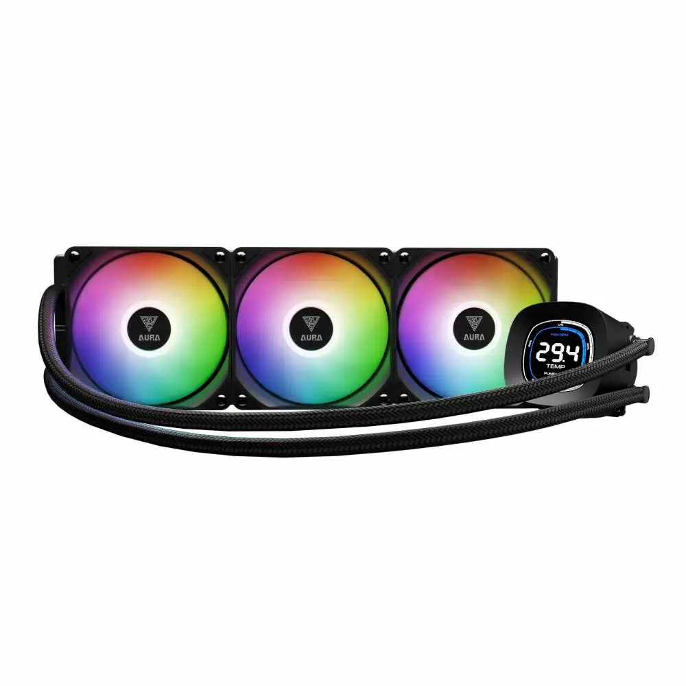 Водно охлаждане Gamdias AURA GL360 DIGITAL, Digital Display, aRGB, Water Cooling 360mm