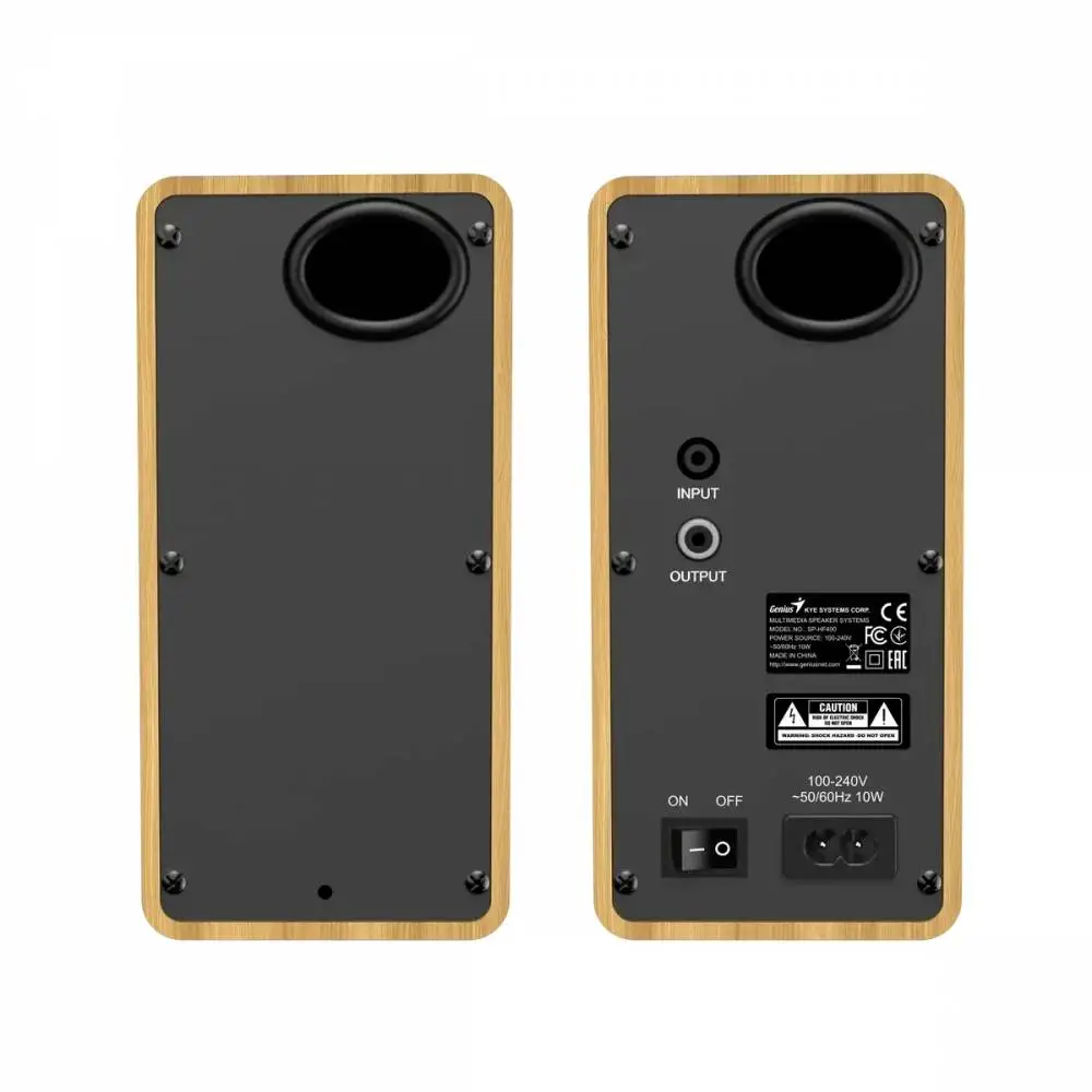 Genius тонколони Speakers 2.0 - SP-HF400 - 10W RMS, Pine Wood