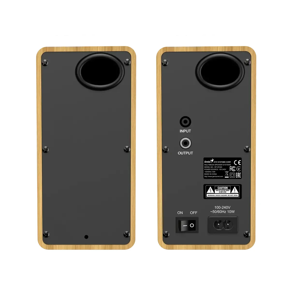 Genius тонколони Speakers 2.0 - SP-HF400 - 10W RMS, Pine Wood