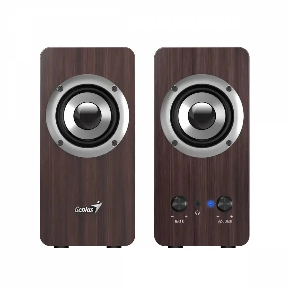 Genius тонколони Speakers 2.0 - SP-HF400 - 10W RMS, Dark Brown