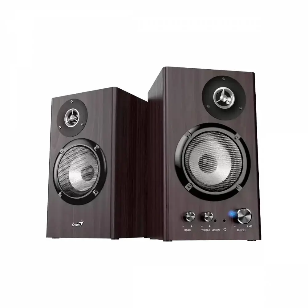Genius ηχεία Speakers 2.0 - SP-HF1812BT - 50W RMS, Bluetooth 5.3, Σκούρο Καφέ