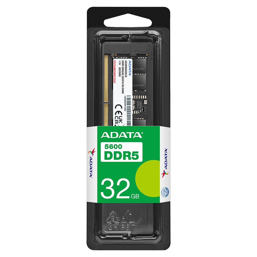 Памет ADATA 32GB DDR5 5600 MHz SO-DIMM - AD5S560032G-S