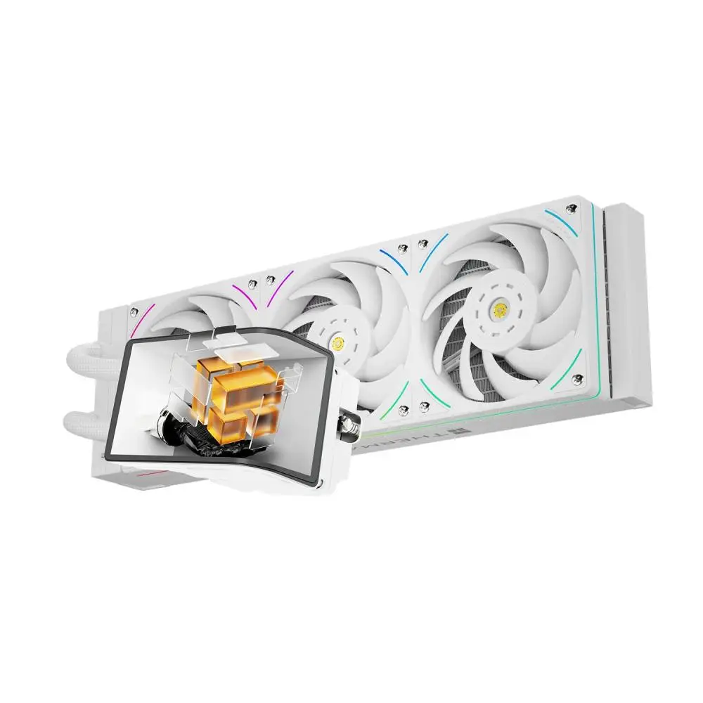 Водно охлаждане Thermalright WONDER VISION 360 UB ARGB White Water Cooling, 6.67 inch Curve OLED Display