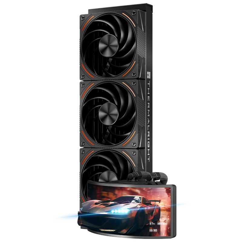 Водно охлаждане Thermalright Vision 360 Turbo ARGB Black, Water Cooling Rainbow, 6.67 inch Curve OLED Display