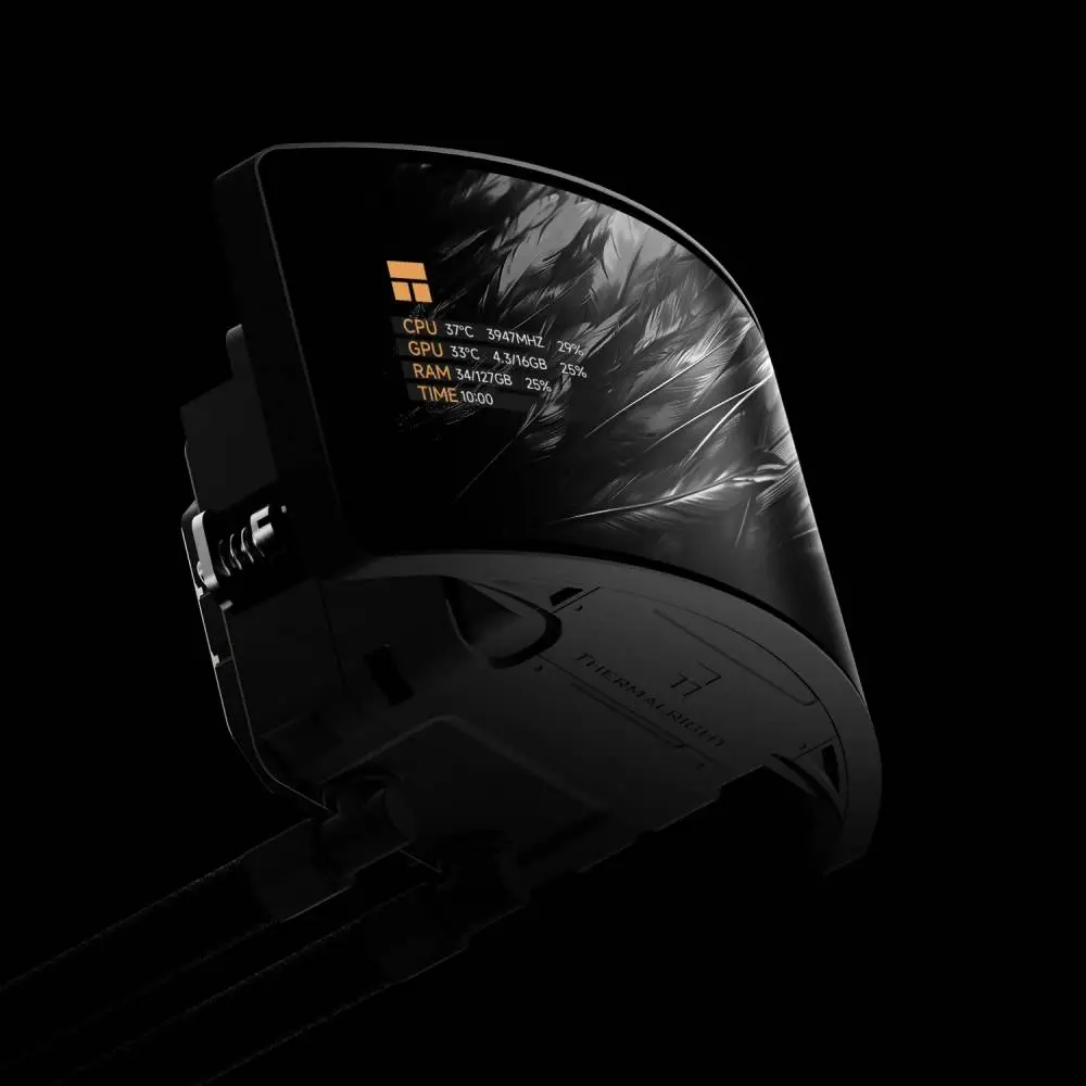 Водно охлаждане Thermalright Vision 360 Turbo ARGB Black, Water Cooling Rainbow, 6.67 inch Curve OLED Display