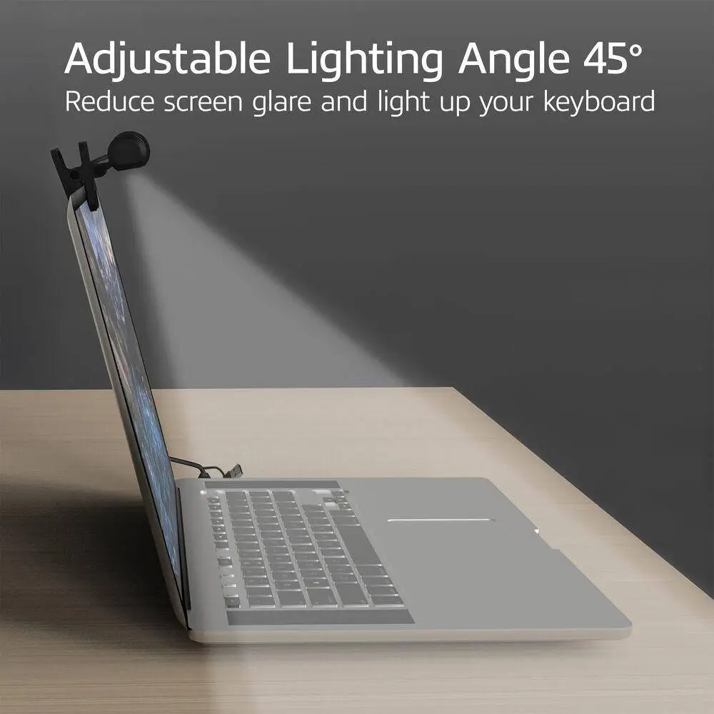 ACT LED лампа за лаптоп с регулируема яркост и щипка, USB захранване