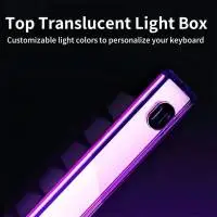 Madlions професионална геймърска механична клавиатура Professional Gaming Mechanical Keyboard NANO 68 WH - 8K, Magnetic Amber Pro Switches, (English US)