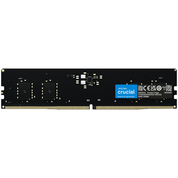 Памет Crucial 32GB DDR5-5600 UDIMM CL46 (16Gbit) Tray - CT32G56C46U5T
