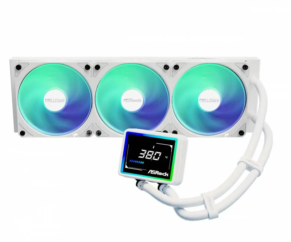 Υδρόψυξη Asrock Challenger White 360 Digital, 360mm, ARGB, LCD Display AIO Cooler