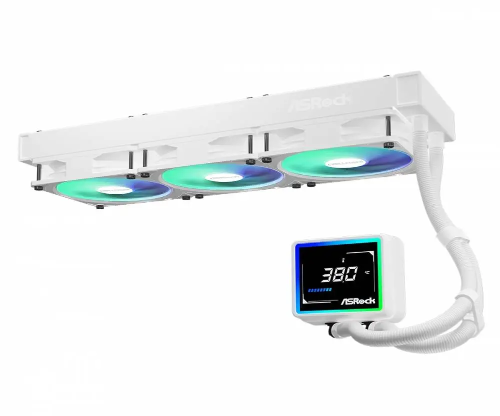Υδρόψυξη Asrock Challenger White 360 Digital, 360mm, ARGB, LCD Display AIO Cooler