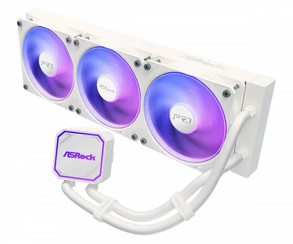 Водно охлаждане Asrock PRO WHITE 360 ARGB, 360mm, ARGB, AIO Cooler