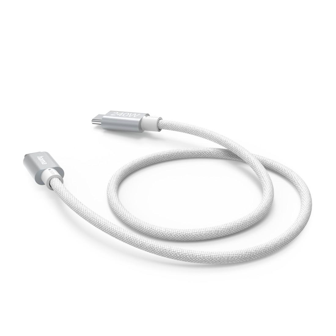 HAMA Кабел за зареждане, USB-C - USB-C, 240 W, USB 3.2 Gen1, 5Gbit/s