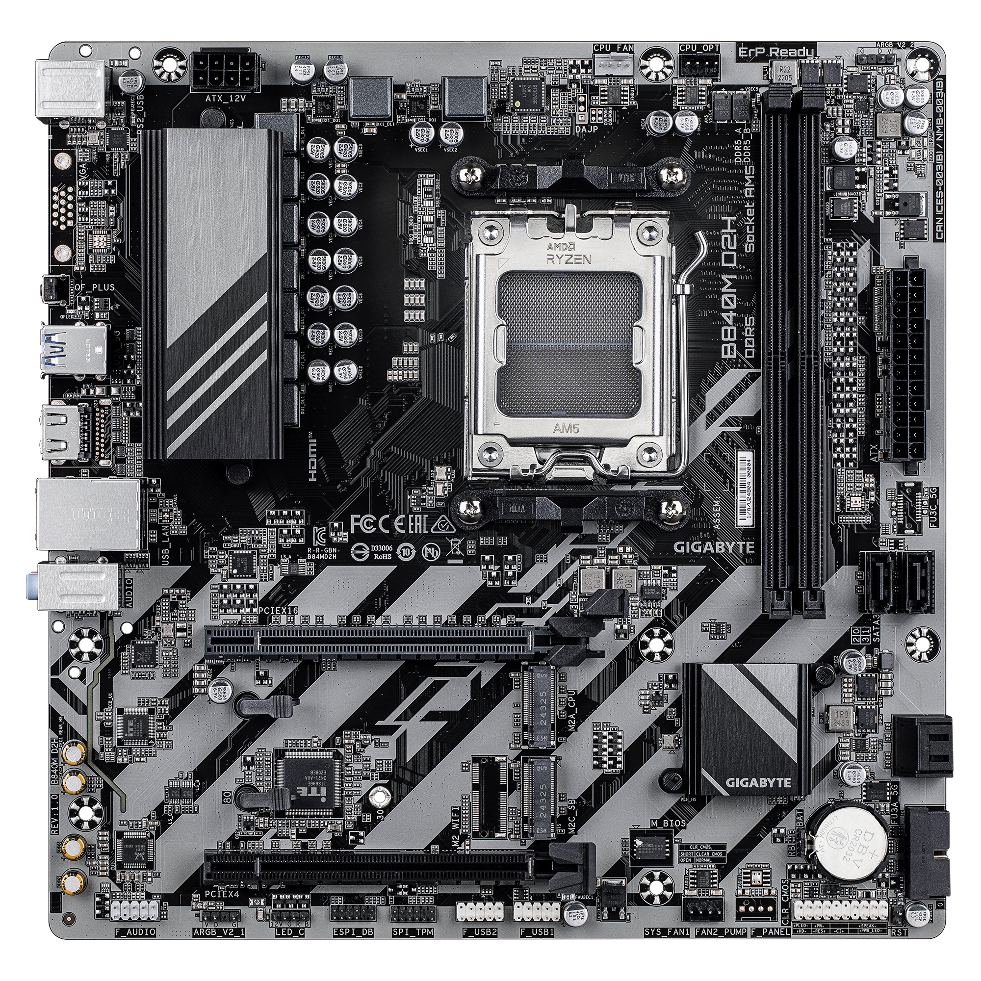 Μητρική πλακέτα GIGABYTE B840M D2H AM5
