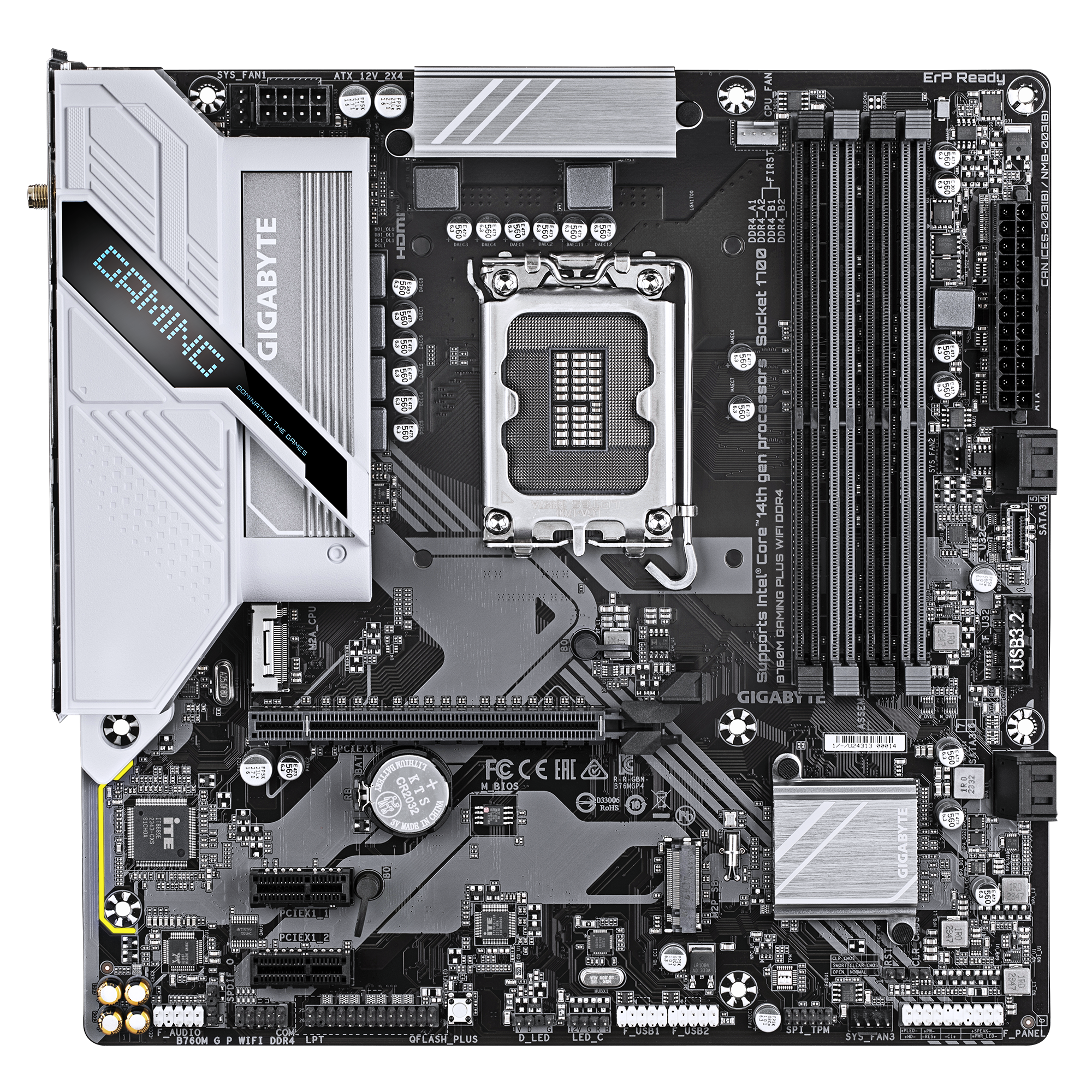 Дънна платка GIGABYTE B760M GAMING PLUS WIFI DDR4