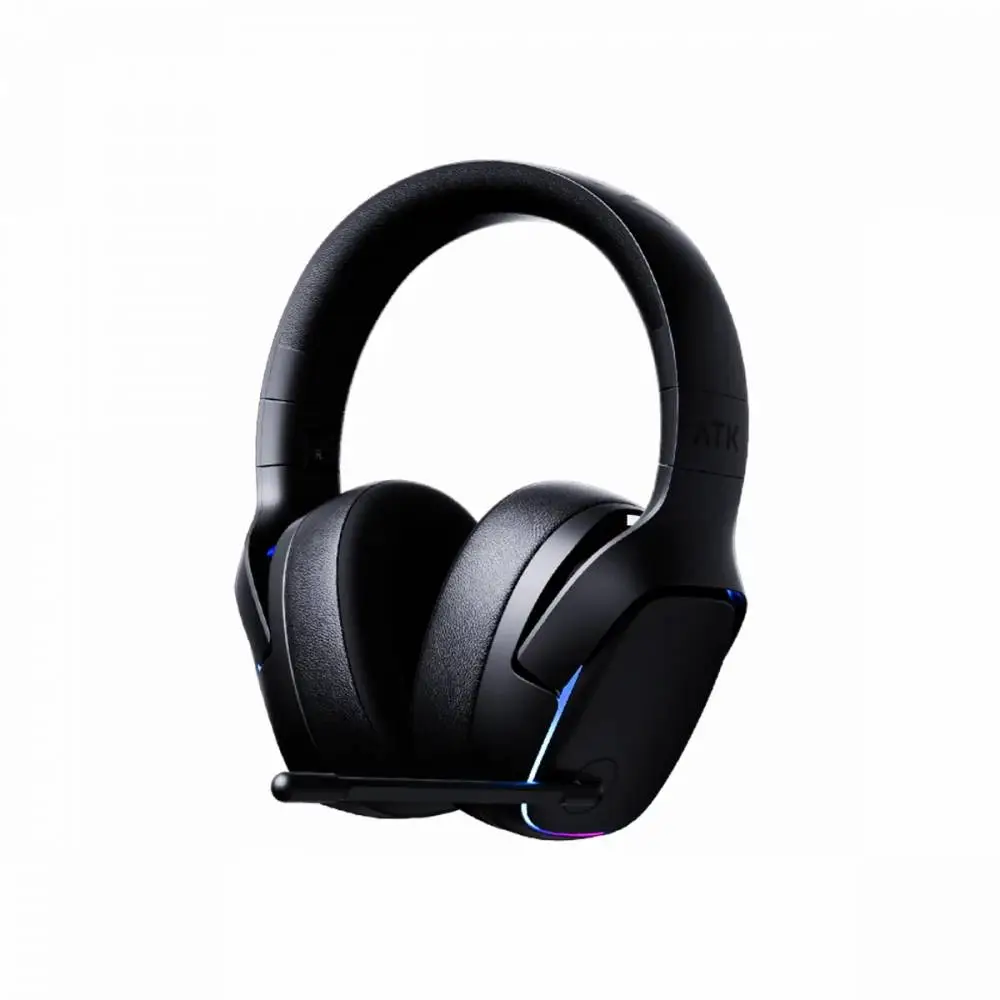 ATK безжични геймърски слушалки Wireless Gaming Headphones - M1 Mercury Black - Bluetooth 5.3, 2.4G, ENC, Virtual 7.1 Surround