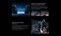 ATK безжични геймърски слушалки Wireless Gaming Headphones - M1 Mercury Black - Bluetooth 5.3, 2.4G, ENC, Virtual 7.1 Surround