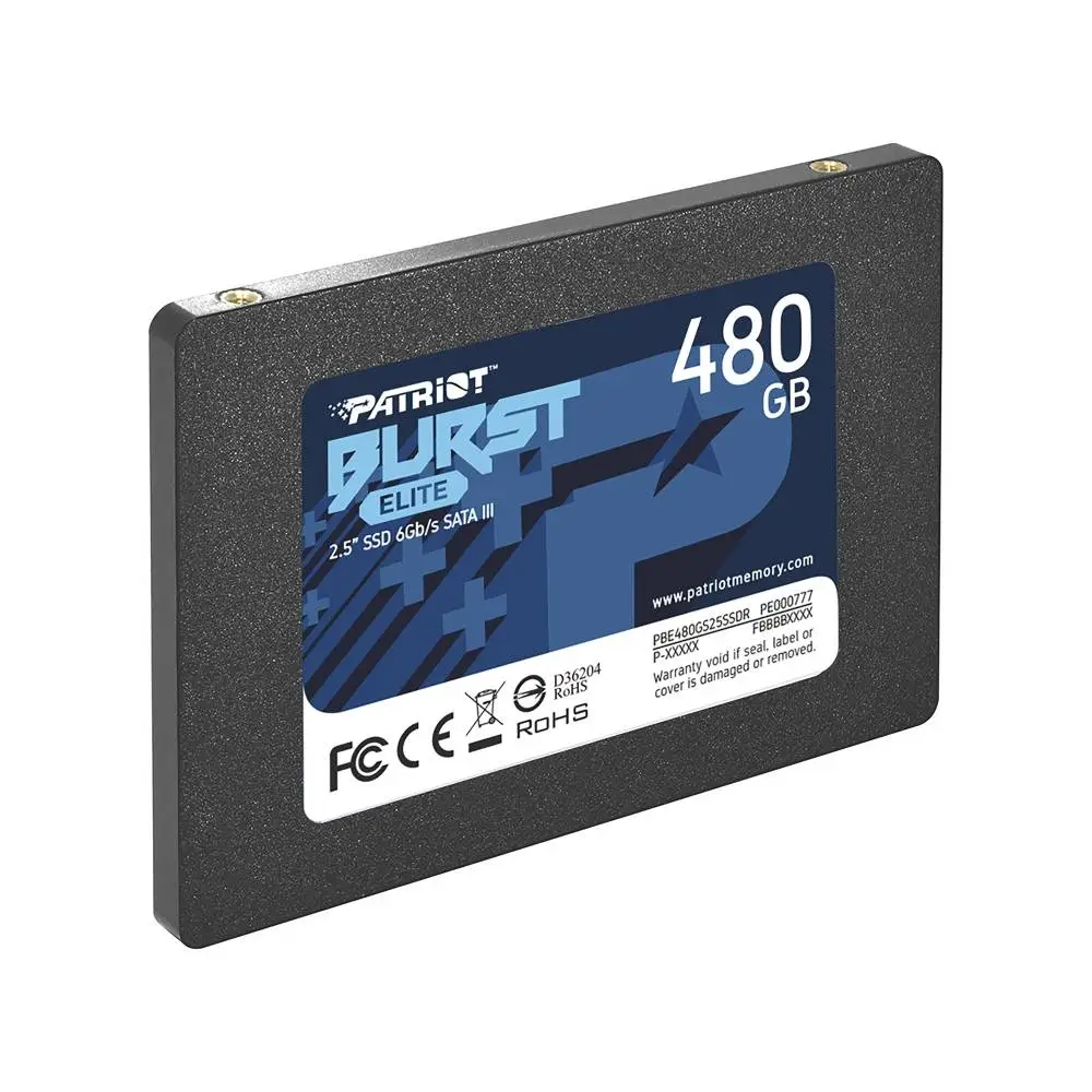Диск SSD Patriot Burst Elite 480GB 2.5" SATA3 6Gb/s 3D NAND Flash - PBE480GS25SSDR