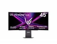 Монитор LG 45GX900A-B, 44.5" UltraGear OLED curved, DWQHD (3440x1440), 0.03ms, 240Hz, NVIDIA G-Sync, AMD FreeSYnc, VRR, USB Type-C, PD 65W, HDR 400, HDMI, DisplayPort, DTS, PIP, PBP