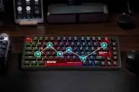 Marvo геймърска механична клавиатура Gaming Mechanical Keyboard Arma 82 KG936 - 1K, TNT Peach Switches [Linear], (English US)