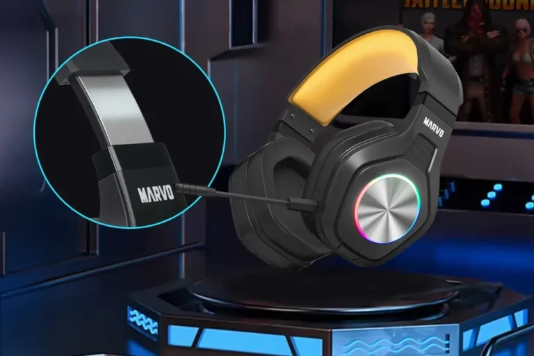 Marvo безжични геймърски слушалки Gaming Headphones Pulz 80W - Bluetooth, 2.4G - MARVO-HG9084W