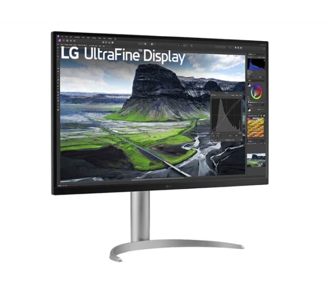 Монитор LG 32UQ850V-W, 31.5"  IPS, , UHD 4K (3840x2160), 60Hz, 5ms GtG, AMD FreeSync, HDR 10, DCI-P3 98%, USB Type-C (PD 90W), USB HUB, HDMI, DisplayPort, Height Adjustable, Swivel, Tilt, LG Calibration Studio, Speakers 5W x 2,  Black