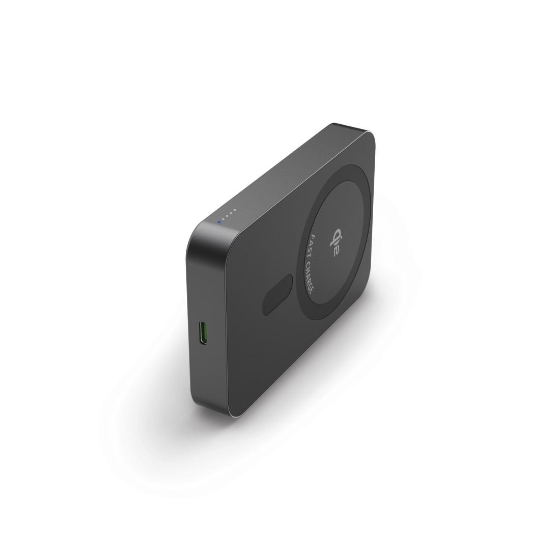 HAMA Безжична външна батерия Qi2, 10000mAh, индуктивно зареждане, антрацит