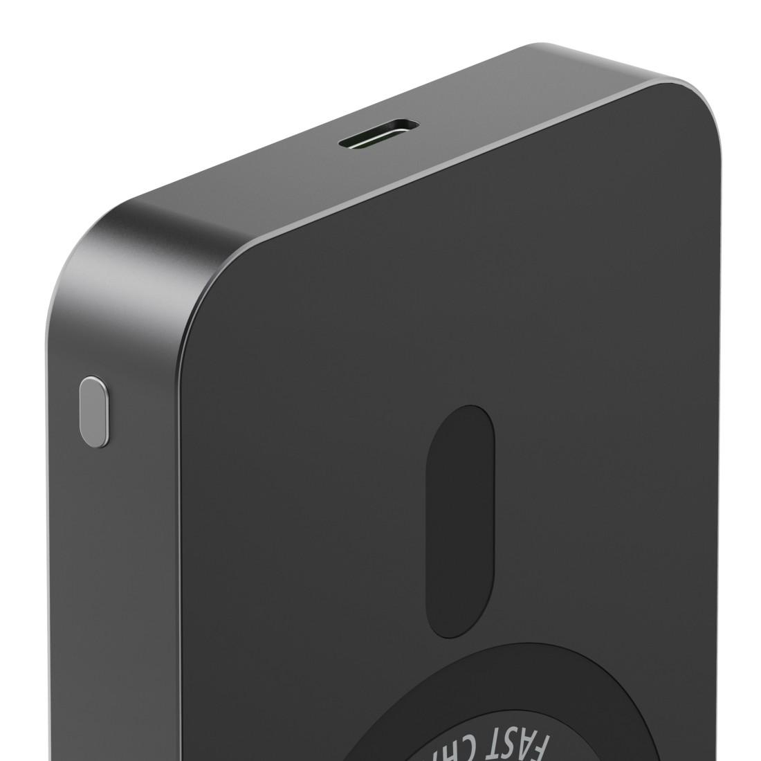 HAMA Безжична външна батерия Qi2, 10000mAh, индуктивно зареждане, антрацит