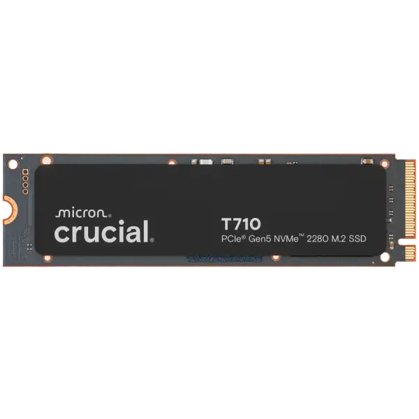 Disque SSD Crucial T710 4TB PCIe Gen5 NVMe 2280 M.2 SSD - CT4000T710SSD8