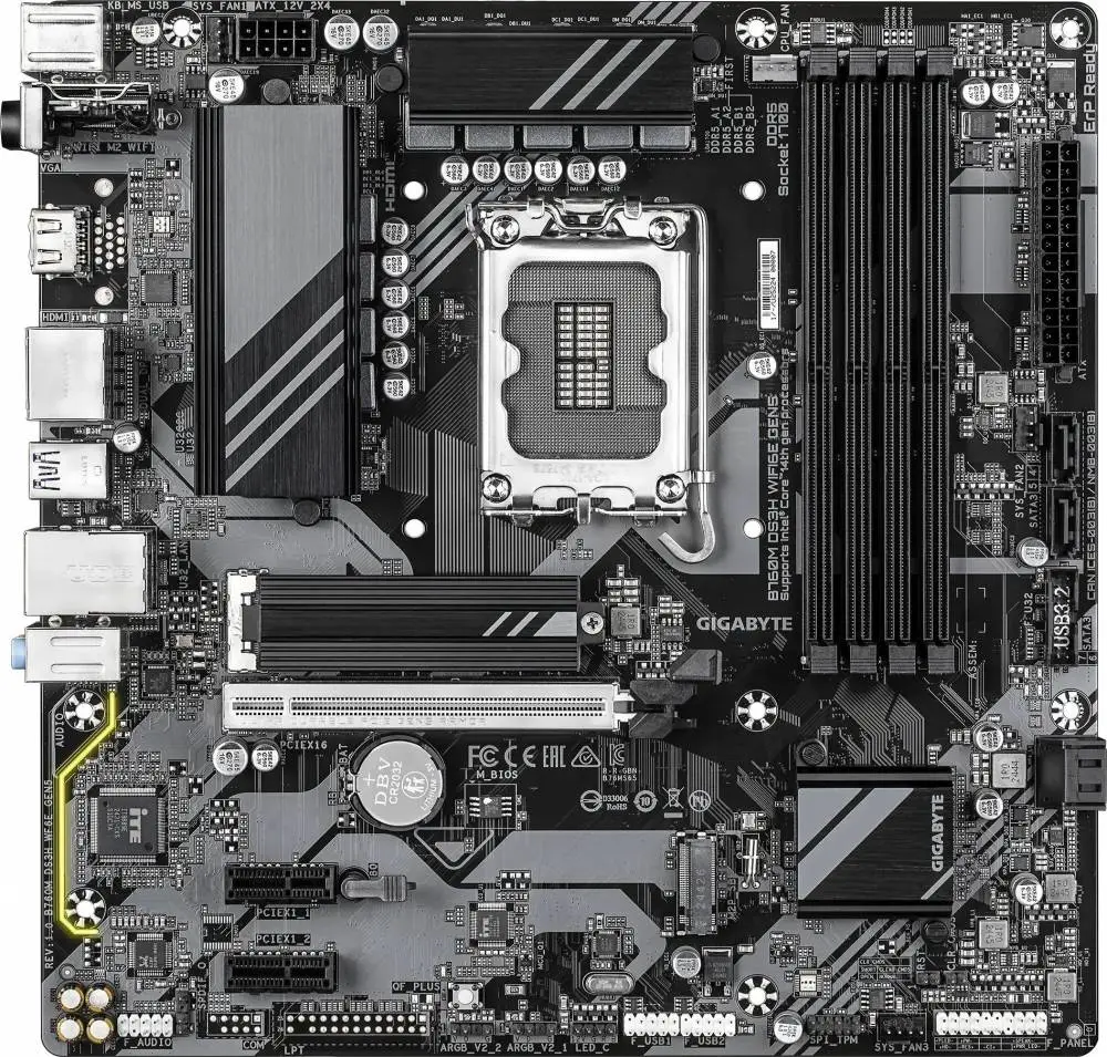 Дънна платка Gigabyte B760M DS3H WIFI6E GEN5 LGA1700
