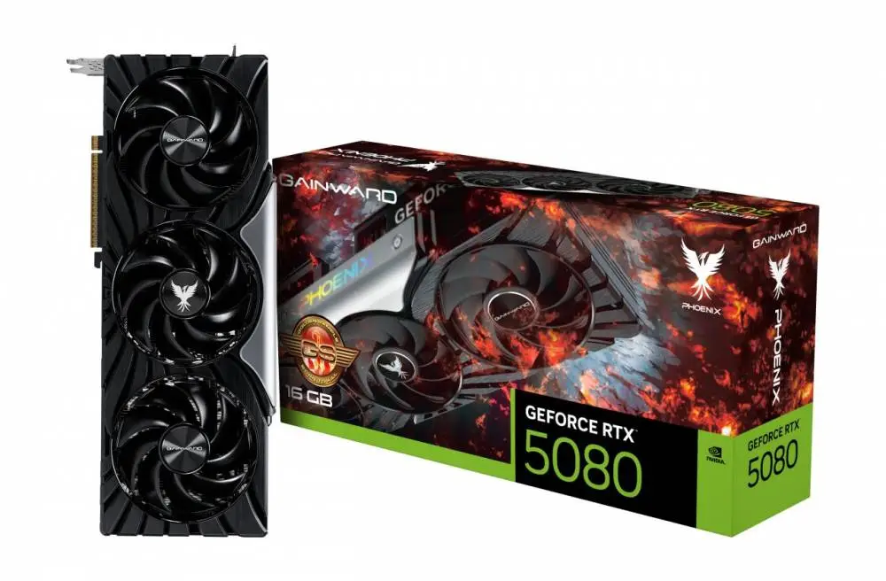 Видео карта Gainward GeForce RTX 5080 Phoenix GS 16GB - NE75080S19T2-GB2031X