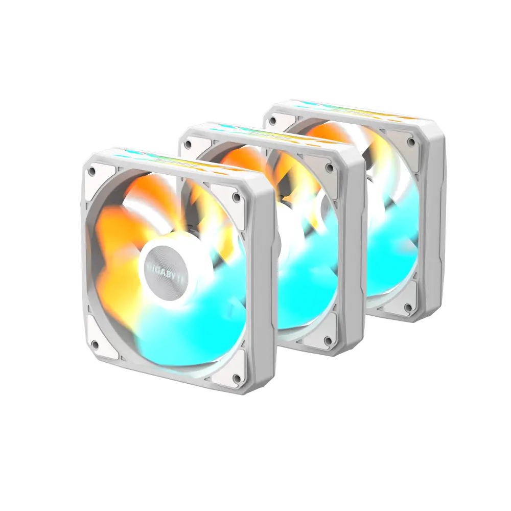 Вентилатори GIGABYTE AORUS EZ CHAIN RVS FAN 120 ICE ARGB, 3-Pack