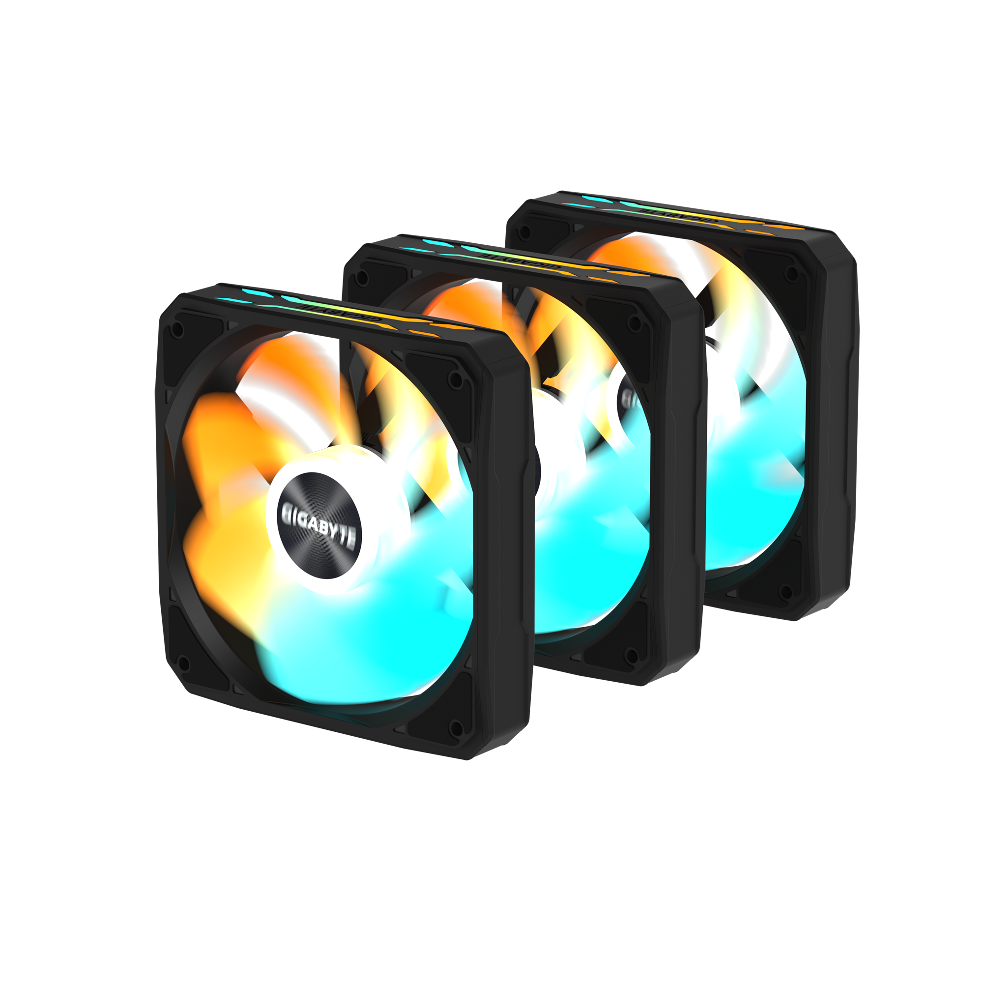 Вентилатори GIGABYTE AORUS EZ CHAIN RVS FAN 120 ARGB, 3-Pack
