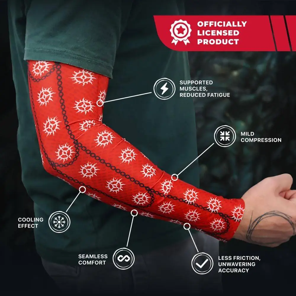 Геймърски ръкав FragOn Diablo 4 Cathedral of Light Red - Размер L