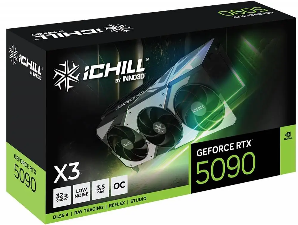 Видео карта Inno3D iChill GeForce RTX 5090 X3 32 GB GDDR7 - C50903-32D7X-175967H