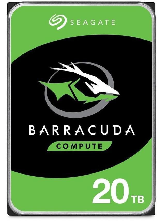Твърд диск Seagate BarraCuda 20TB 3.5" 7200rpm SATA3 6Gb/s 512MB - ST20000DM001