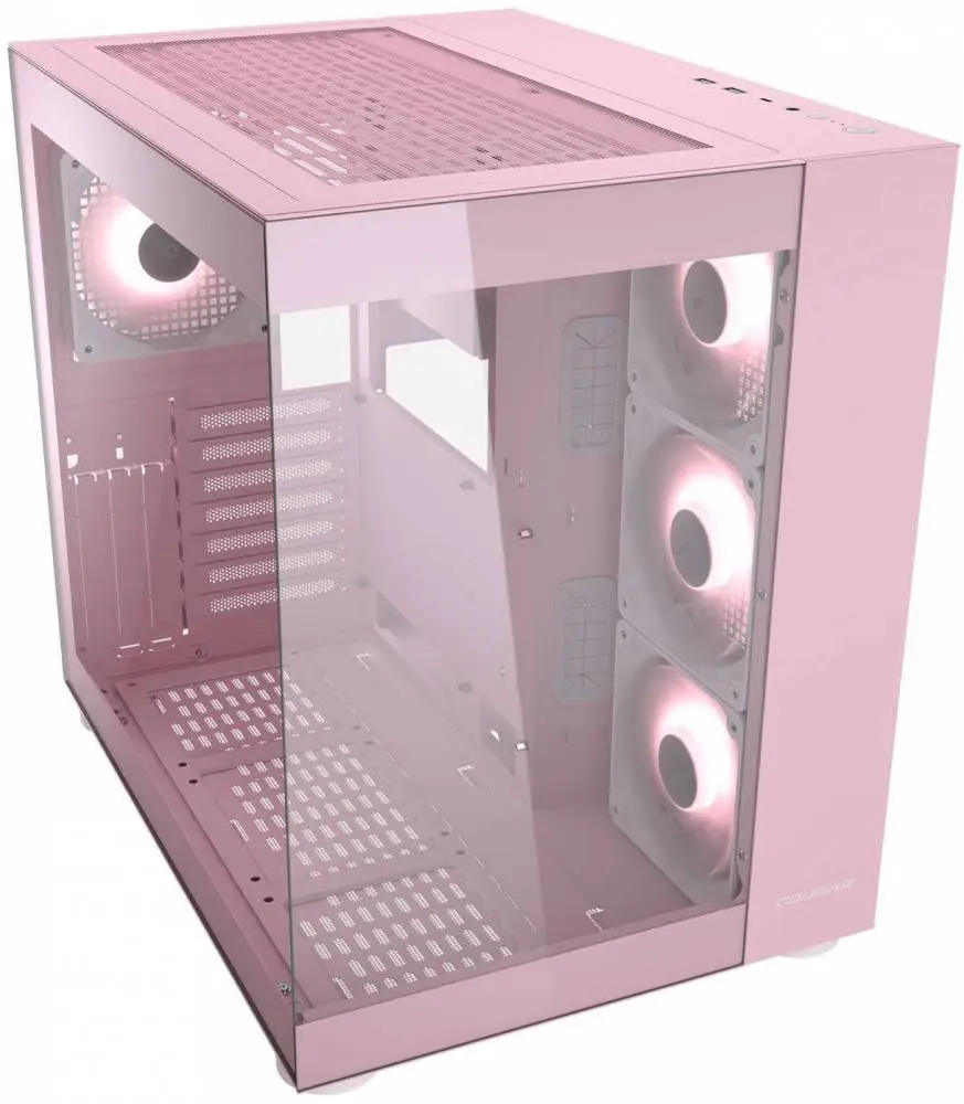 Кутия COUGAR FV150 RGB Mid-Tower Case Pink - CGR-5KA1P-RGB