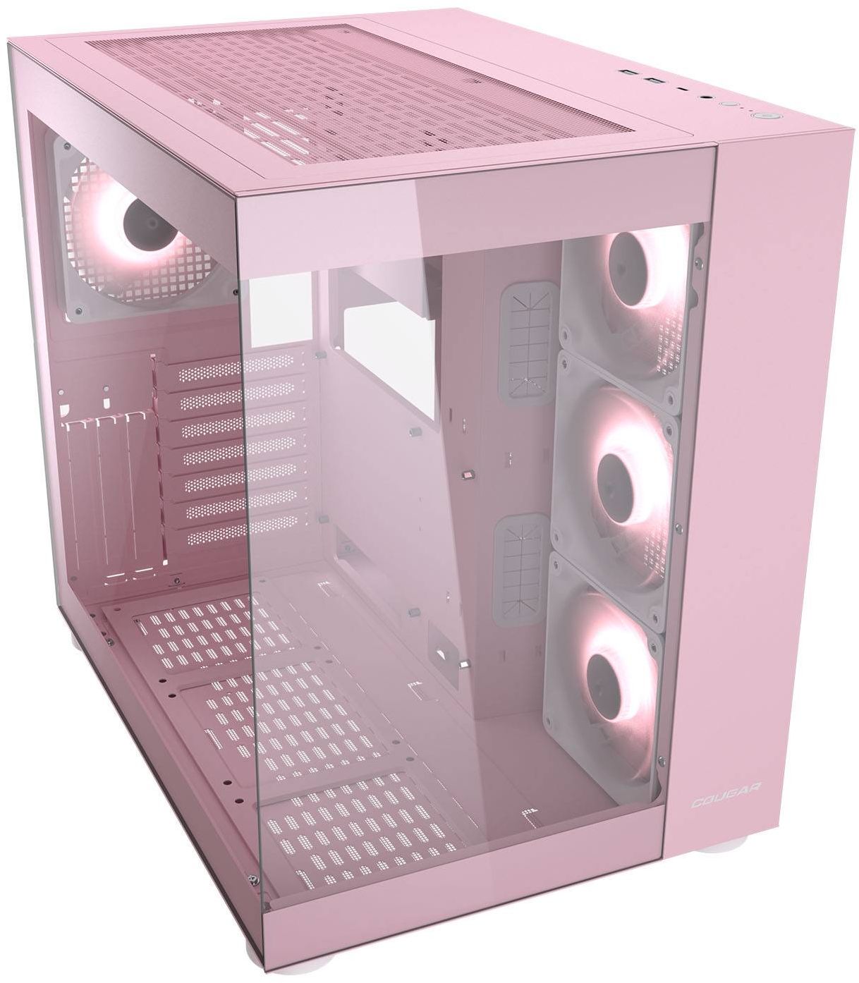 Кутия COUGAR FV150 RGB Mid-Tower Case Pink - CGR-5KA1P-RGB