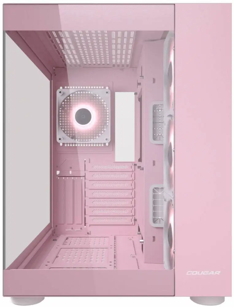 Кутия COUGAR FV150 RGB Mid-Tower Case Pink - CGR-5KA1P-RGB