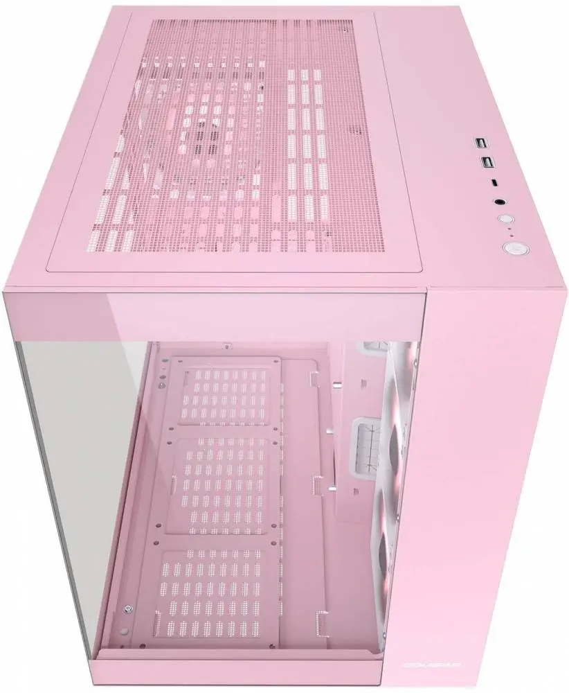 Кутия COUGAR FV150 RGB Mid-Tower Case Pink - CGR-5KA1P-RGB