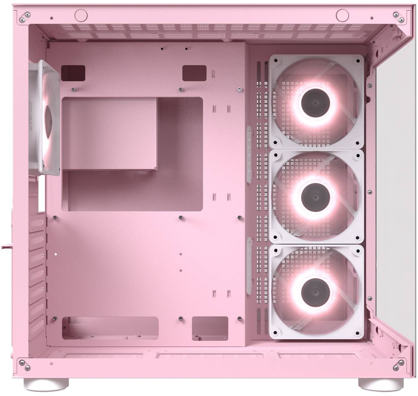 Кутия COUGAR FV150 RGB Mid-Tower Case Pink - CGR-5KA1P-RGB