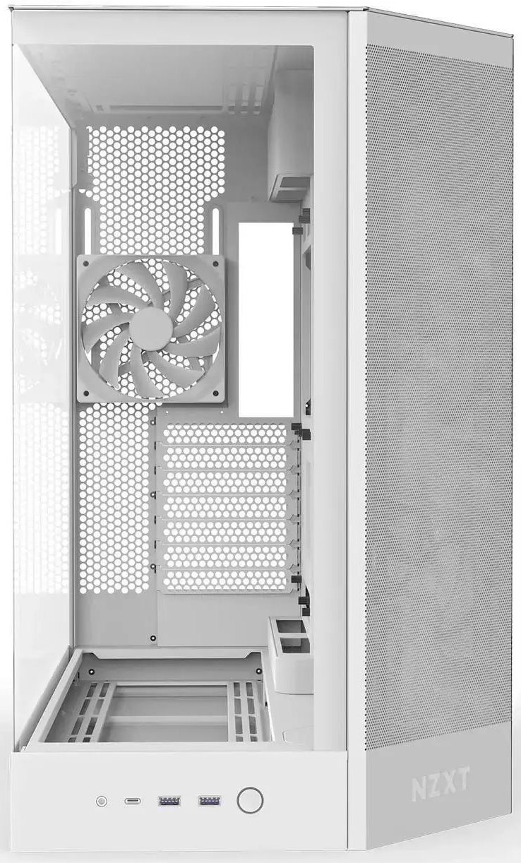 Кутия NZXT H9 Flow RGB Dual-Chamber - White
