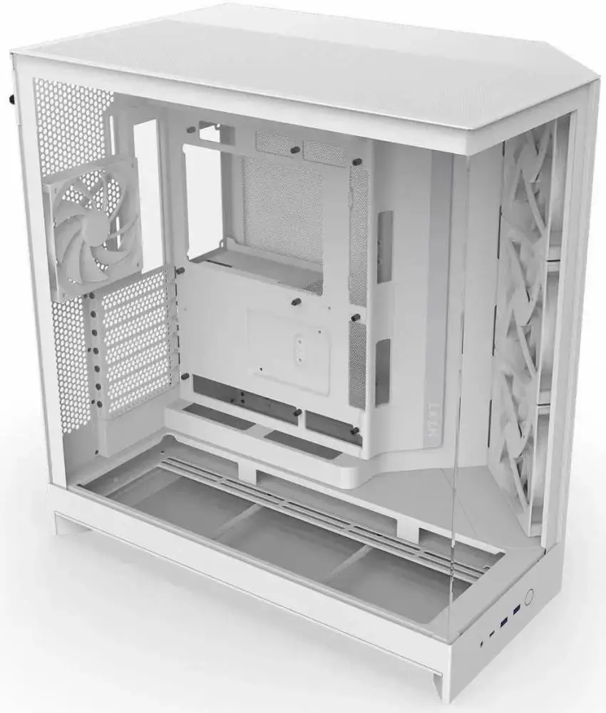 Кутия NZXT H9 Flow RGB Dual-Chamber - White