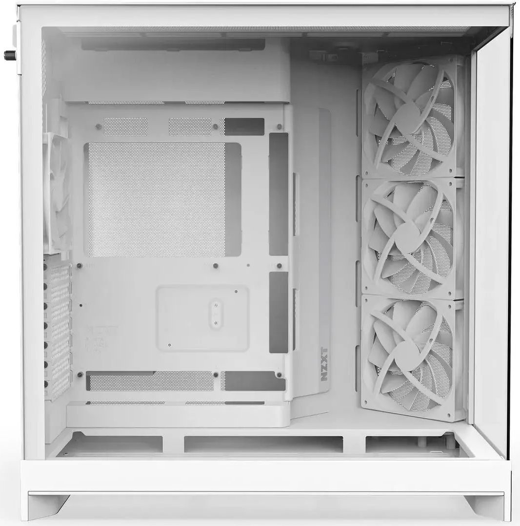 Кутия NZXT H9 Flow RGB Dual-Chamber - White