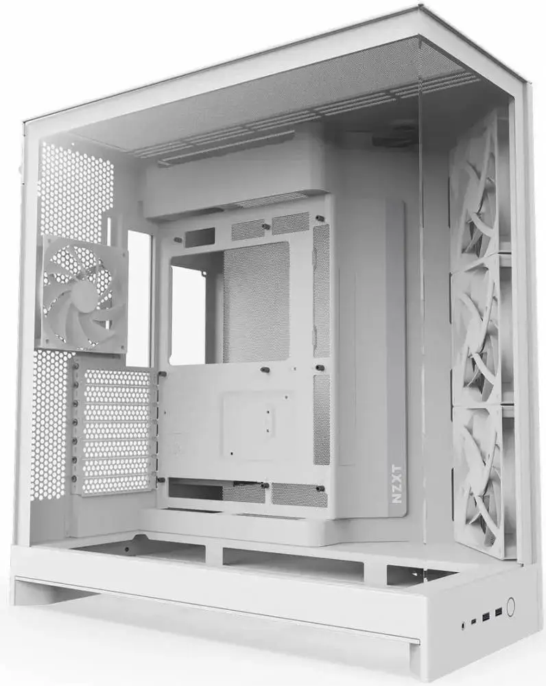 Кутия NZXT H9 Flow Dual-Chamber - White