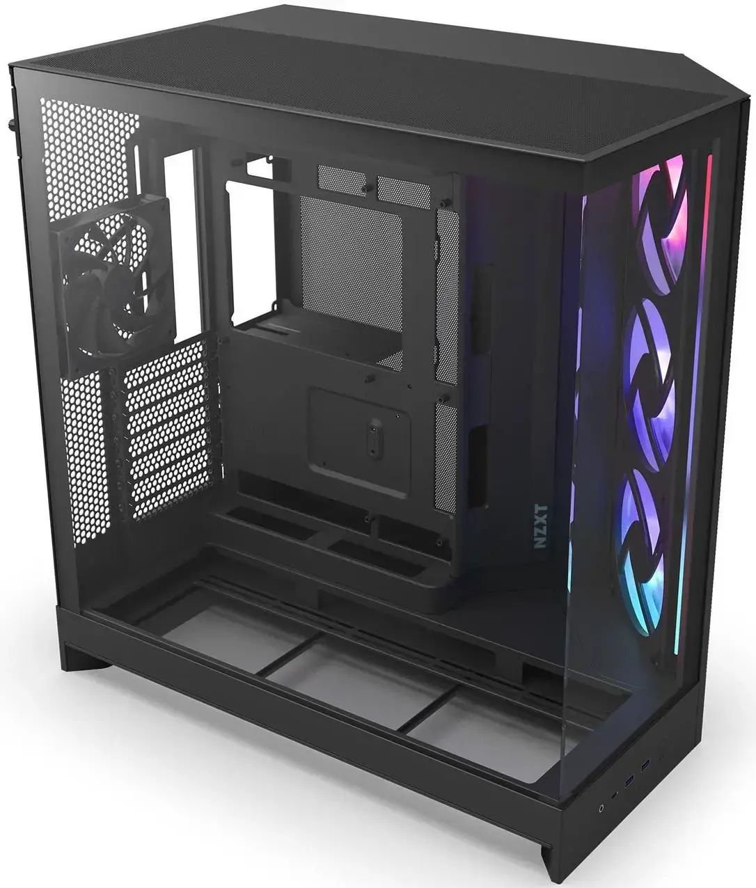 Кутия NZXT H9 Flow RGB Dual-Chamber - Black