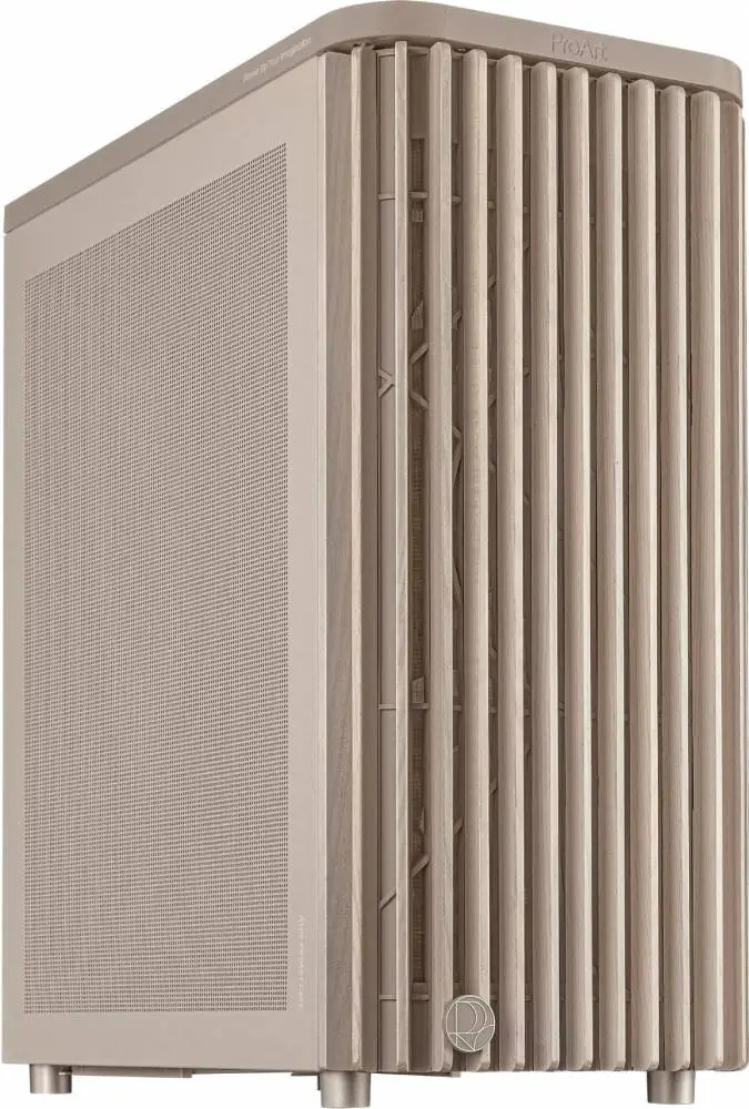 Кутия ASUS ProArt PA401 Wood Edition Beige - Mesh Panel