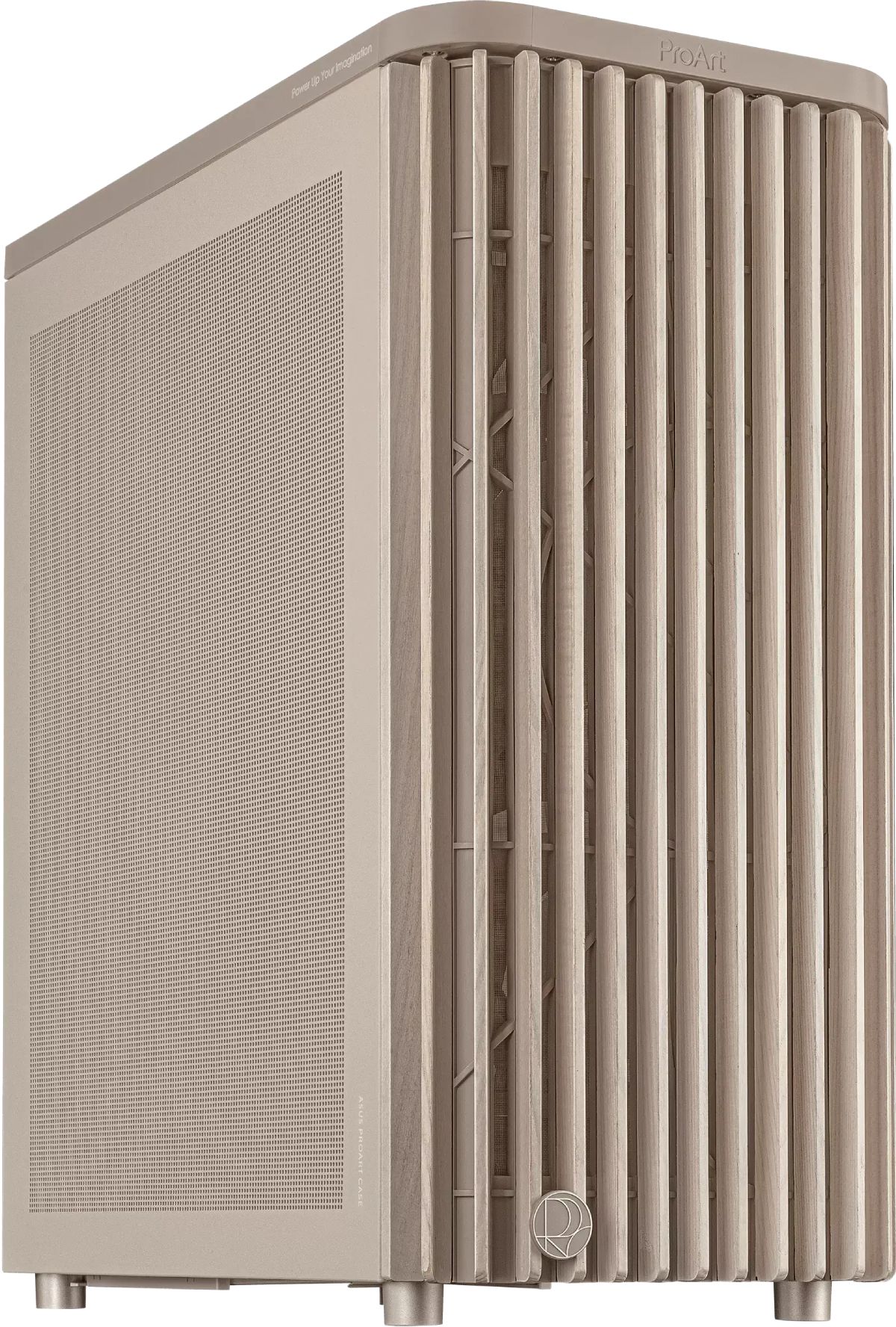 Кутия ASUS ProArt PA401 Wood Edition Beige - Mesh Panel
