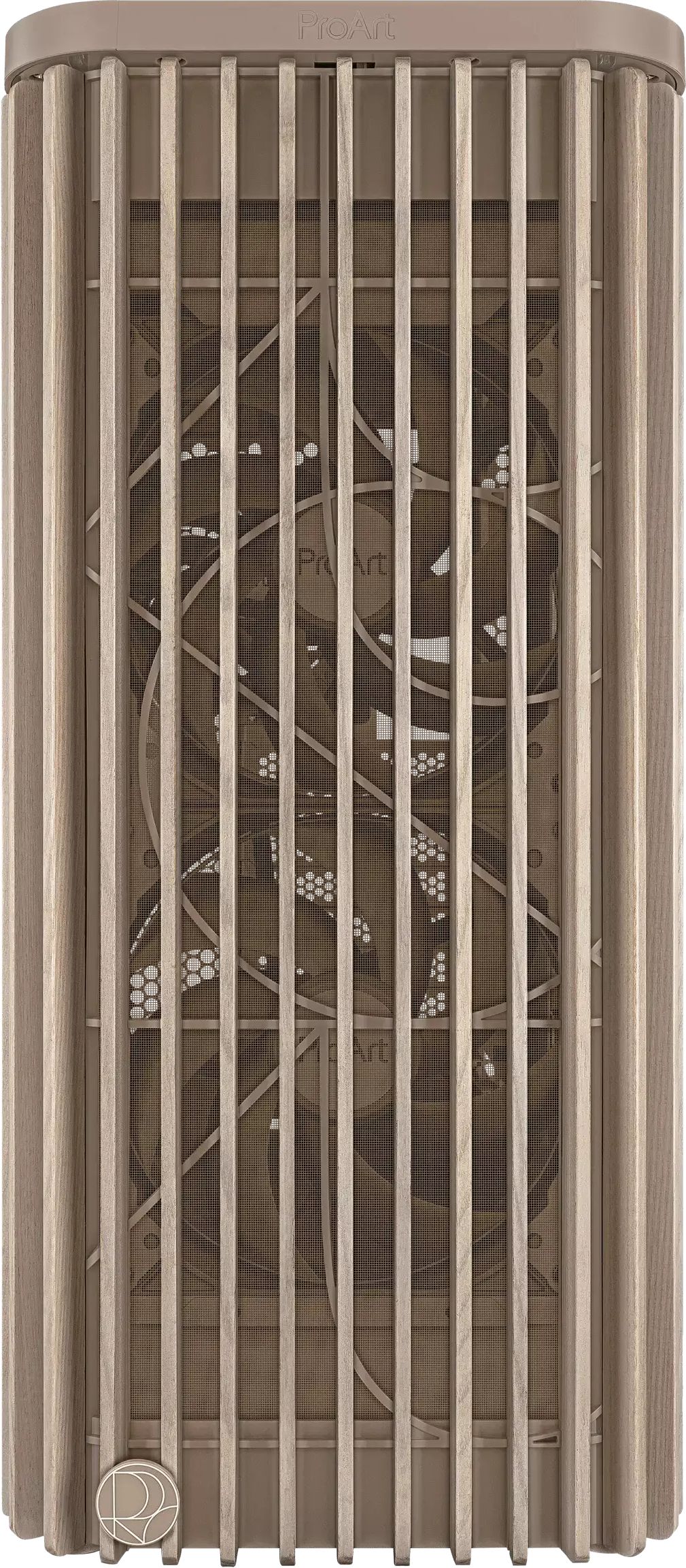 Кутия ASUS ProArt PA401 Wood Edition Beige - Mesh Panel