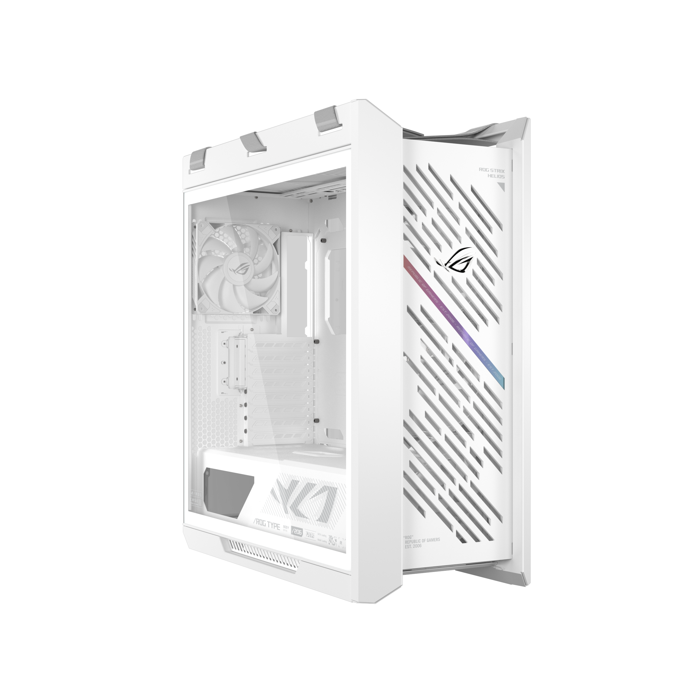 Кутия ASUS ROG Strix Helios II EATX Mid-Tower White - 90DC00W3-B39000