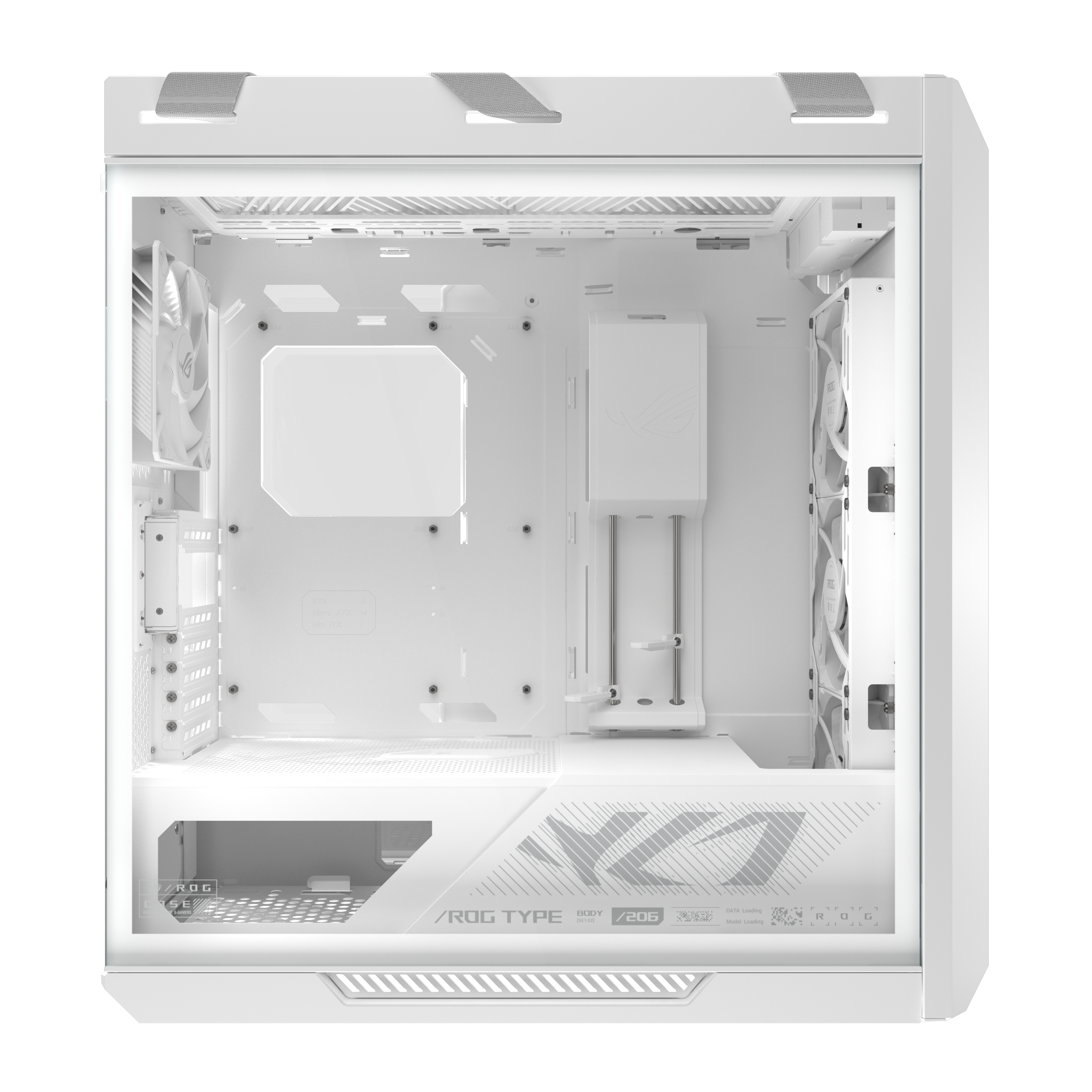 Кутия ASUS ROG Strix Helios II EATX Mid-Tower White - 90DC00W3-B39000